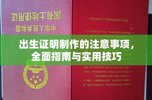澄江出生证明制作的注意事项，全面指南与实用技巧
